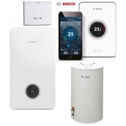 Bosch CONDENS GC2300iW 20P + zasobnik c.w.u WST120-5O + regulator EasyControl+ czujnik temperatury zasobnika + moduł K20RF