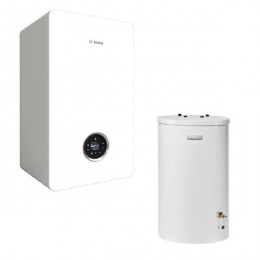 Pakiet Bosch kocioł gazowy kondensacyjny jednofunkcyjny Condens GC5700iW 24P 24 kW + zasobnik c.w.u. WST120-50 120 L