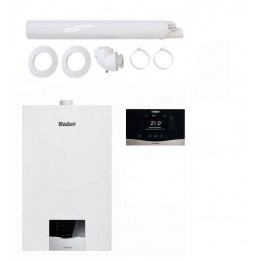 Vaillant VCI 26CS/1-5 ecoTEC plus z dodatkowym zasobnikiem 20L + sensoCOMFORT 720 + poziome wyprowadzenie przez ścianę lub dach