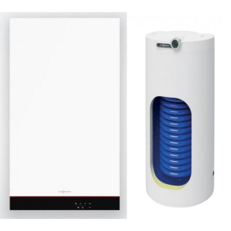 Viessmann VITODENS 050-W B0HA 19 kW Pakiet Kocioł + zasobnik EWS 160 z grzałką 2,2 kW o pojemności 144l
