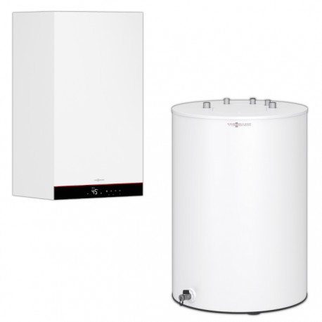 Viessmann VITODENS 050-W B0HA 19 kW Pakiet Kocioł + zasobnik Vitocell 100-W Typ CUGB o pojemności 120l