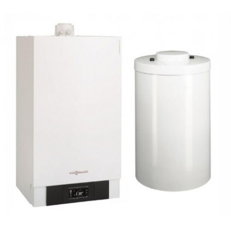 Viessmann VITODENS 200-W 11kW kocioł z regulatorem E3 +zasobnik Vitocell 200-V ze stali nierdzewnej 140l