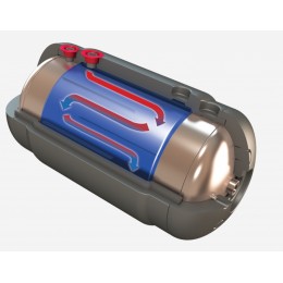 ELEKTROMET WYMIENNIK DWUPŁASZCZOWY WGJ-g 80 LITRÓW