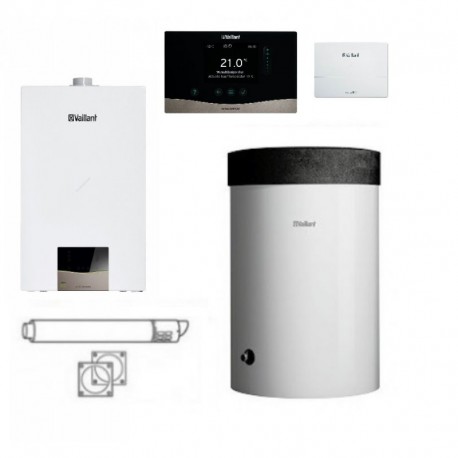 Vaillant VC 20CS/1-7 + VIH R 150/6M + sensoCOMFORT VRC 720 + sensoNET VR 921 + wyrzut boczny