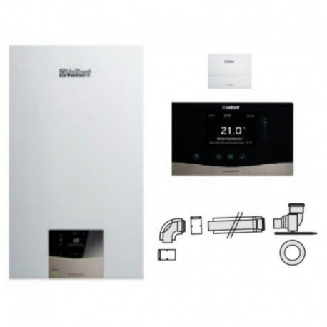 Vaillant ecoTEC exclusive VCW 36CF/1-7 + sensoComfort VRC 720 + zestaw do szachtu + sennsoNET VR 921